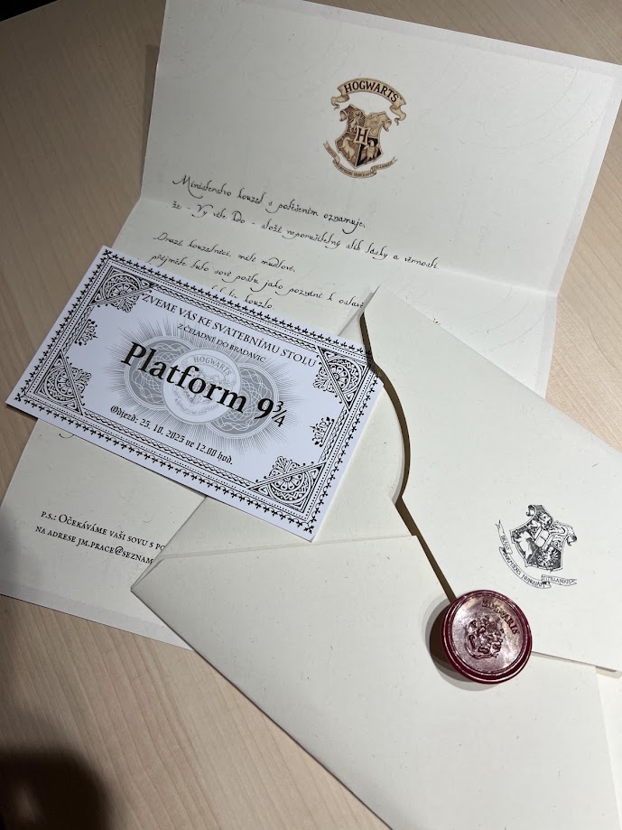 harry potter svatebni oznameni